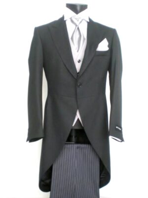 Classic Morning suit with Dark Pants Ex Hire