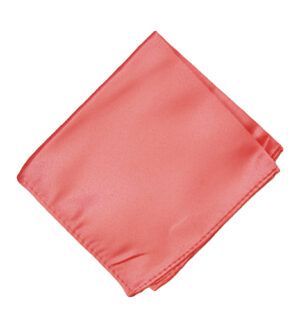 Coral Pocket Square