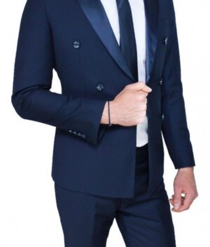 Tuxedo ilmiosmoking Blue Double-Breasted Collection